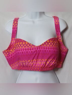 Always 4 Me Pink Pull-Over Swimwear Top. Size 18W